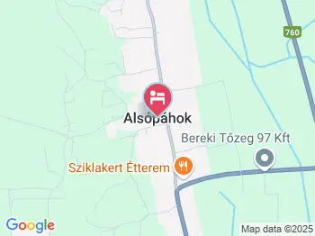 Irénke Vendégház Alsópáhok a térképen