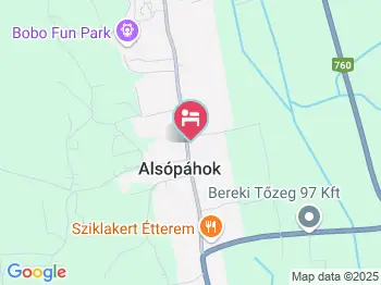 Kiss-ház Alsópáhok a térképen