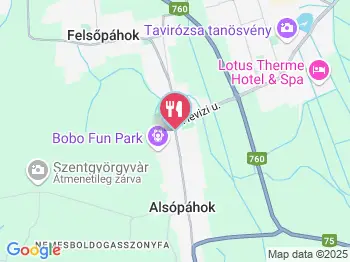 Kolping A´la carte étterem Alsópáhok a térképen