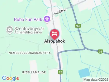 Mózer Wellness Vendégház Alsópáhok a térképen