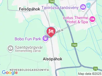 Szitaház Alsópáhok a térképen