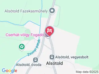 Cserhát-Völgy Fogadó Alsótold a térképen