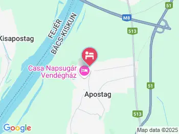 Roll Vendégház Apostag a térképen
