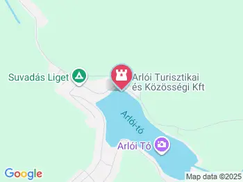 Suvadás Liget Arló a térképen