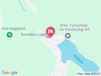 Suvadás Liget Arló a térképen