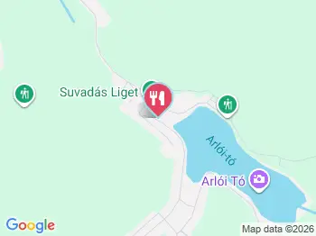 Suvadás Liget Étterem Arló a térképen