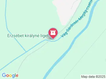 Erzsébet királyné liget Árpás a térképen