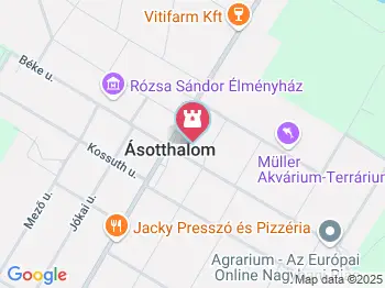 Szent István-szobor Ásotthalom a térképen