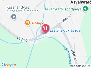 Esztella Cukrászda Ásványráró a térképen
