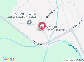 A Major Ásványráró a térképen
