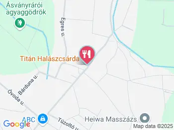 Titán Halászcsárda Ásványráró a térképen