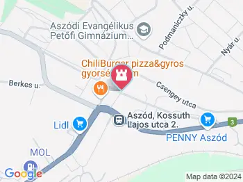Podmaniczky-kastély Aszód a térképen