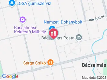 Halászcsárda Bácsalmás a térképen