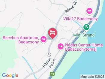 Bacchus Apartman Badacsony a térképen