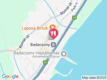 Alapozó-Falatozó Badacsony a térképen