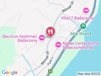 Borbarlang Vinotéka Badacsony a térképen