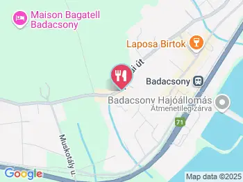 Borbély Borterasz Badacsony a térképen