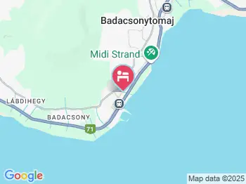 Hotel Halászkert Badacsony a térképen