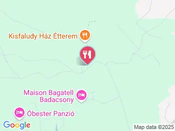 Rózsakő Borpince Étterem Badacsony a térképen