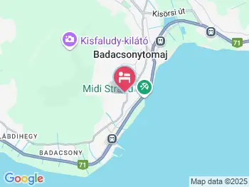 Szivárvány Panzió Badacsony a térképen