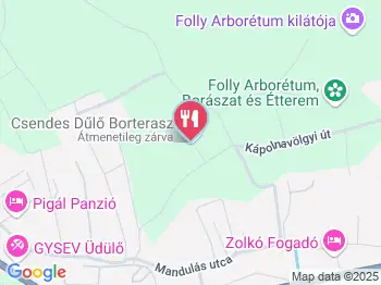 Csendes Dűlő Borterasz Badacsonyörs a térképen