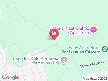 Csendes Dűlő Szőlőbirtok Vendégház Badacsonyörs a térképen