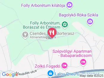 Folly Borászat Badacsonyörs a térképen