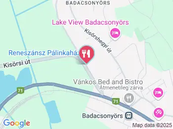 Reneszánsz Badacsonyi Pálinkaház Badacsonyörs a térképen