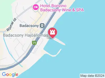 Badacsony hajóállomás Badacsonytomaj a térképen