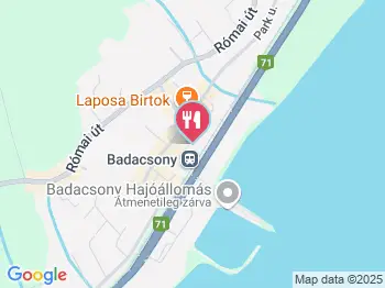 Badacsonyi Szürkebarát Borozó Badacsonytomaj a térképen