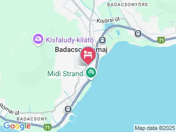 Borbarátok Panzió Badacsonytomaj a térképen