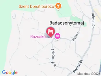 Erdei Apartmanház Badacsonytomaj a térképen