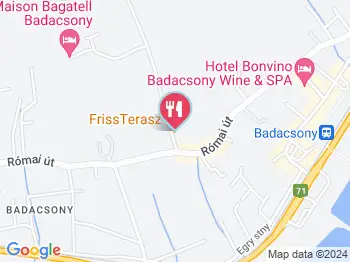 FrissTerasz Badacsonytomaj a térképen