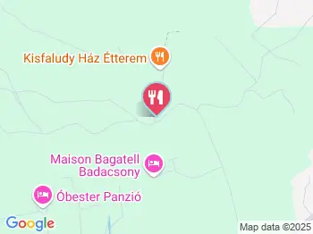 Kisfaludy Ház Étterem Badacsonytomaj a térképen