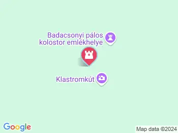 Klastrom kút Badacsonytomaj a térképen