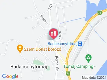 Kolibri Kocsma Badacsonytomaj a térképen