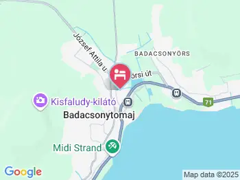 Kondor Vendégház Badacsonytomaj a térképen