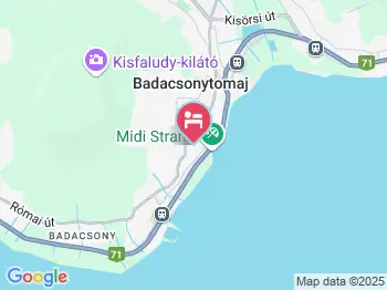 Patent Hostel Badacsonytomaj a térképen
