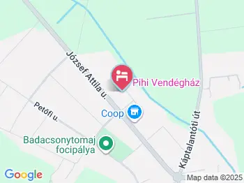 Pihi Vendégház Badacsonytomaj a térképen
