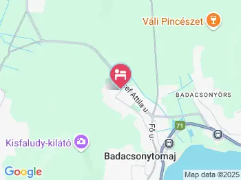 Roni Apartman Badacsonytomaj a térképen