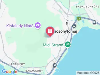 Szent István király kápolna Badacsonytomaj a térképen