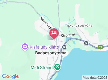Szita Apartman Badacsonytomaj a térképen