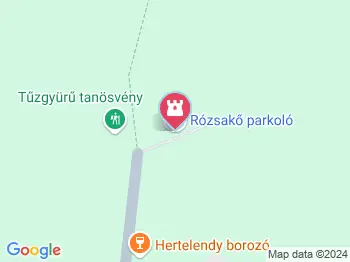 Tűzgyűrű tanösvény Badacsonytomaj a térképen