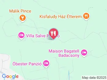 Villa Pátzay Borhotel Étterme Badacsonytomaj a térképen