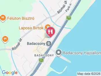 Vulkán Pizzéria Badacsonytomaj a térképen