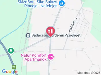 Andreas Panzió Étterem Badacsonytördemic a térképen