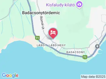 Balaton Eldorado Camping Badacsonytördemic a térképen