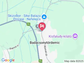 Balina Apartman Badacsonytördemic a térképen