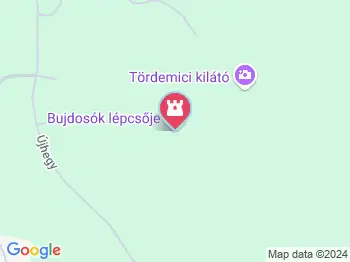 Bujdosók lépcsője Badacsonytördemic a térképen