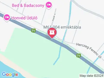 M61-004 emléktábla Badacsonytördemic a térképen